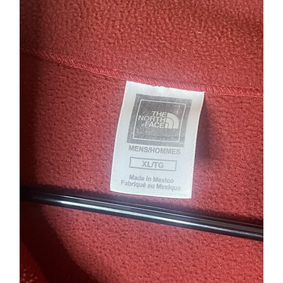 The North Face Men's Red Zip Up Sweater - Picture 2 of 7